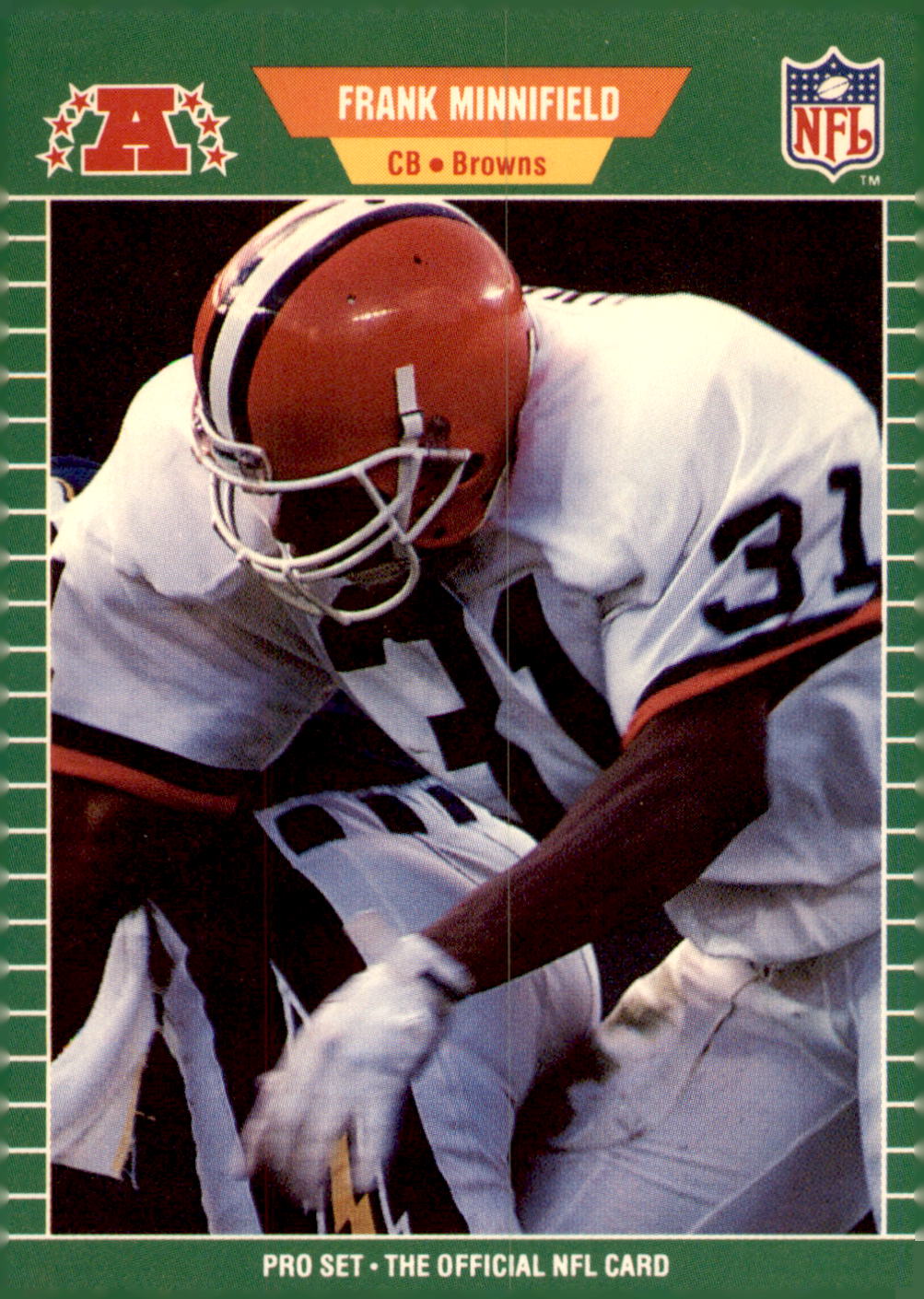 1989 Pro Set #82 Frank Minnifield