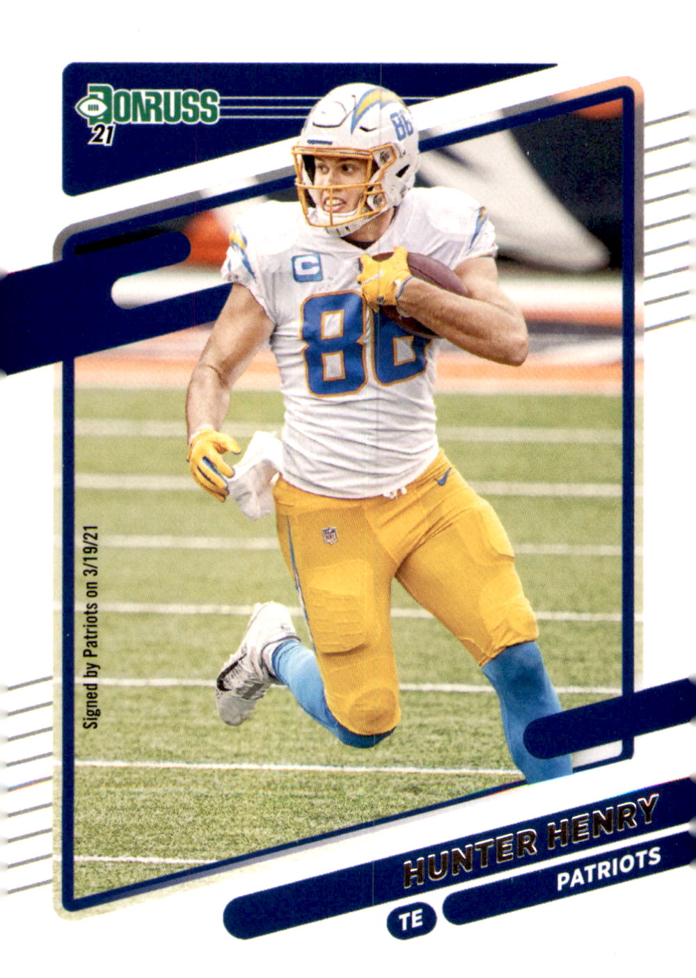 2021 Donruss #48 Hunter Henry