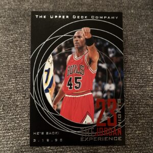 1997 Upper Deck 23 Nights The Jordan Experience Jumbo Michael Jordan #10 HOF