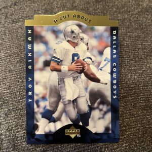 TROY AIKMAN UPPER DECK A CUT ABOVE 1997 CARD # CA20