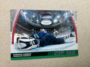 2012-13 Score Hockey Net Cam ROBERTO LUONGO #NC12 Vancouver Canucks