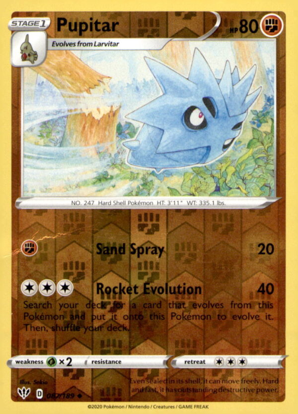 SWSH03: Darkness Ablaze #087/189 Pupitar