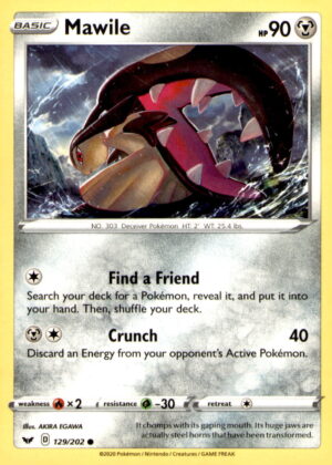 SWSH01: Sword & Shield Base Set #129/202 Mawile