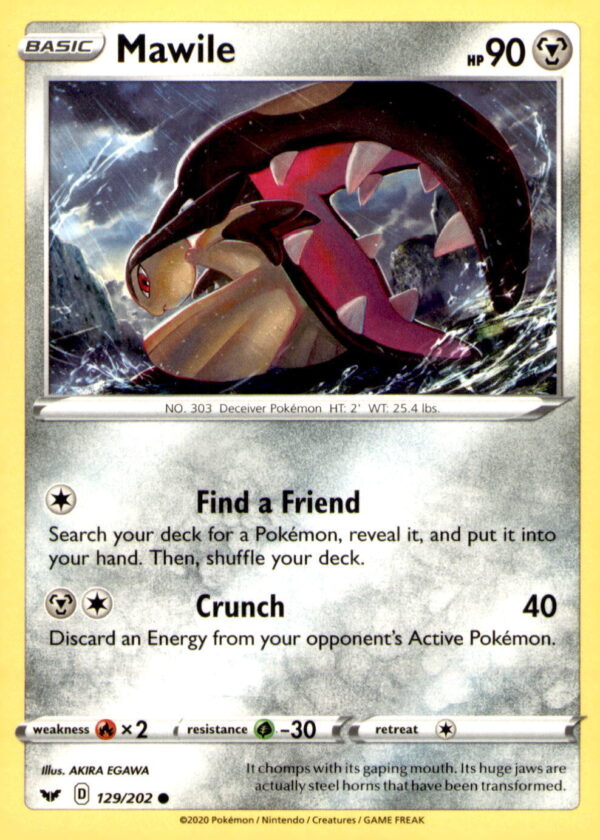 SWSH01: Sword & Shield Base Set #129/202 Mawile