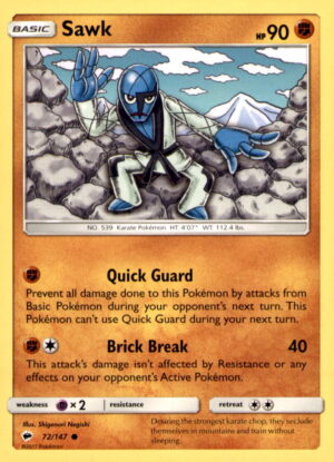 SM - Burning Shadows #72/147 Sawk