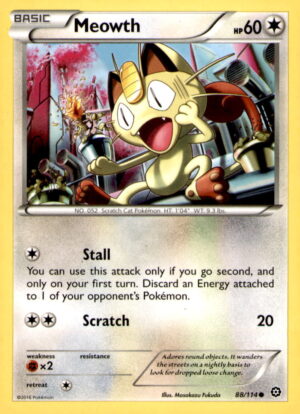 XY - Steam Siege #88/114 Meowth