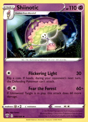 SWSH03: Darkness Ablaze #080/189 Shiinotic