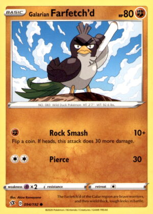 SWSH02: Rebel Clash #094/192 Galarian Farfetch'd