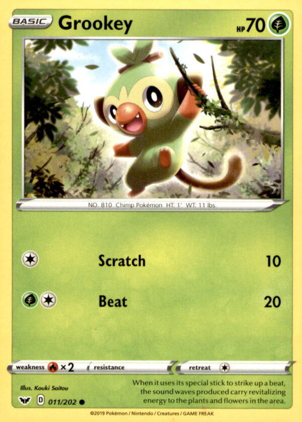 SWSH01: Sword & Shield Base Set #011/202 Grookey (011)