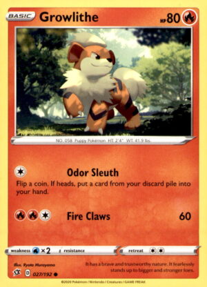 SWSH02: Rebel Clash #027/192 Growlithe