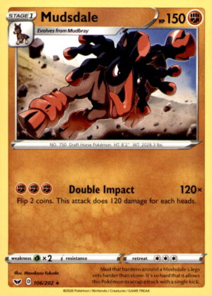 SWSH01: Sword & Shield Base Set #106/202 Mudsdale