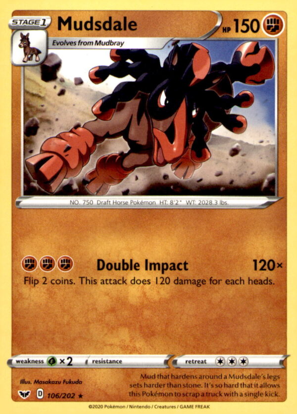SWSH01: Sword & Shield Base Set #106/202 Mudsdale