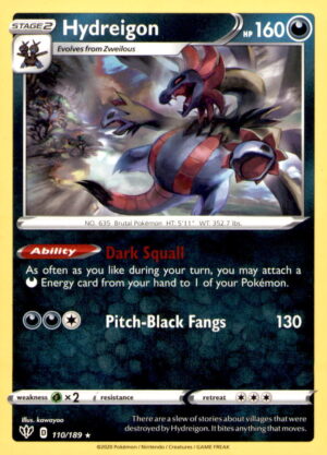 SWSH03: Darkness Ablaze #110/189 Hydreigon
