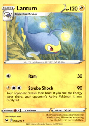 SWSH01: Sword & Shield Base Set #069/202 Lanturn