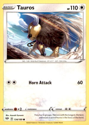 SWSH03: Darkness Ablaze #134/189 Tauros