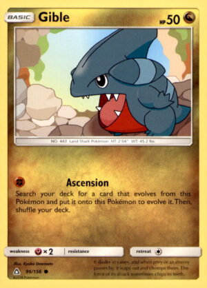 SM - Ultra Prism #96/156 Gible (96)
