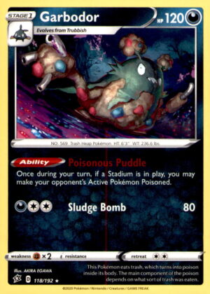 SWSH02: Rebel Clash #118/192 Garbodor