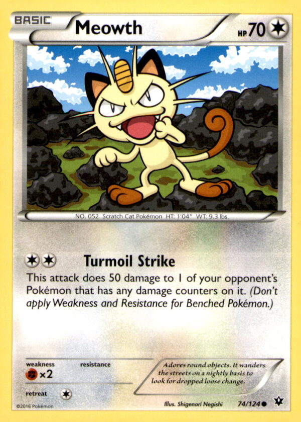 XY - Fates Collide #74/124 Meowth