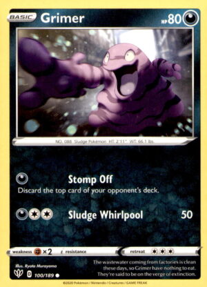SWSH03: Darkness Ablaze #100/189 Grimer