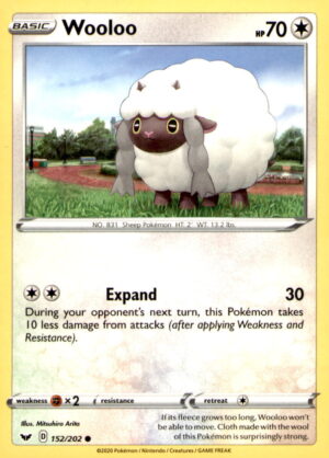 SWSH01: Sword & Shield Base Set #152/202 Wooloo (152)