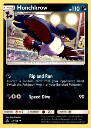 SM - Ultra Prism #72/156 Honchkrow