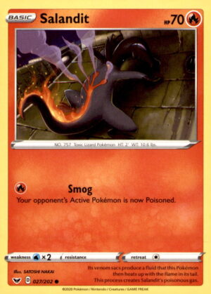 SWSH01: Sword & Shield Base Set #027/202 Salandit