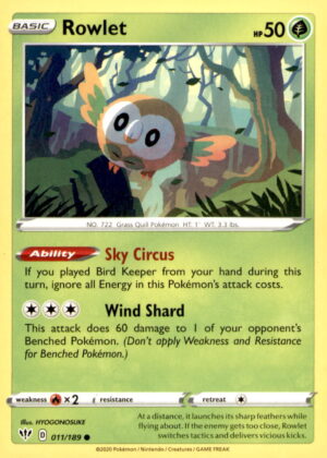 SWSH03: Darkness Ablaze #011/189 Rowlet