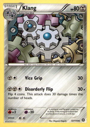 XY - Steam Siege #72/114 Klang