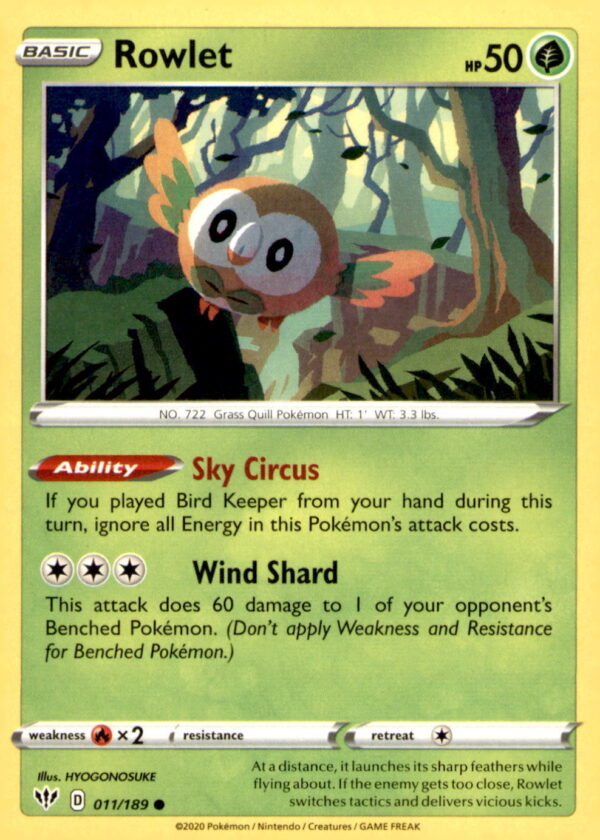 Shining Fates #006/072 Rowlet