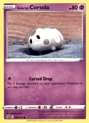 SWSH02: Rebel Clash #078/192 Galarian Corsola