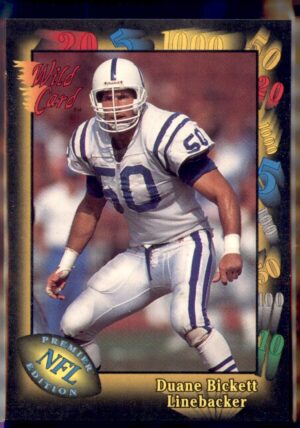 1991 Wild Card #3 Duane Bickett