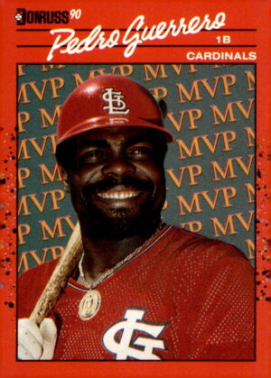 1990 Donruss #BC-6a Pedro Guerrero Bonus MVP's