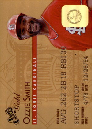 1995 Studio #41 Ozzie Smith Gold