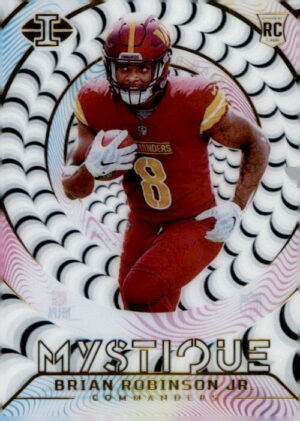 2022 Panini Illusions #M-21 Brian Robinson Jr. Mystique Emerald