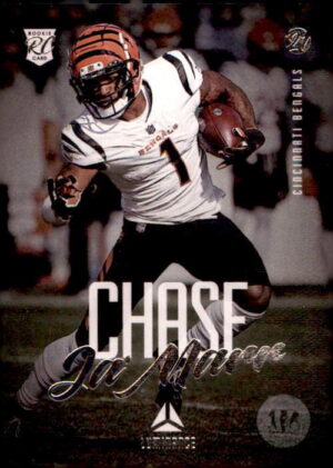 2021 Panini Chronicles #212 Ja'Marr Chase Luminance Update Rookies Pink