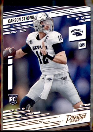 2022 Panini Chronicles Draft Picks #24 Carson Strong Prestige Bronze