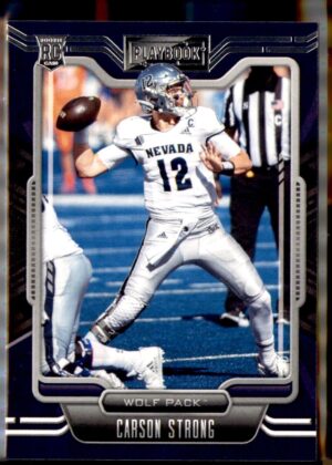 2022 Panini Chronicles Draft Picks #4 Carson Strong Playbook
