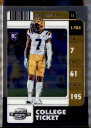 2022 Panini Chronicles Draft Picks #23 Derek Stingley Jr. Contenders Optic
