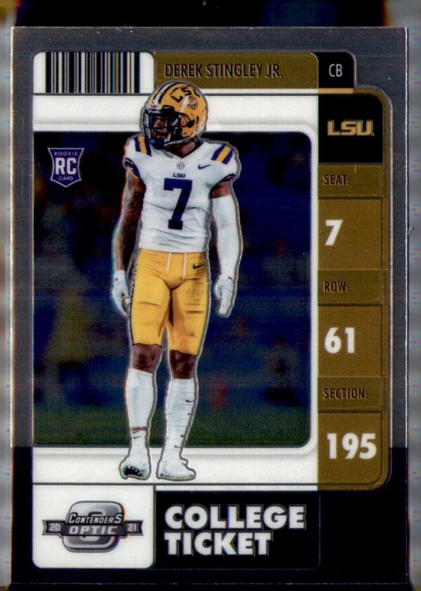 2022 Panini Chronicles Draft Picks #23 Derek Stingley Jr. Contenders Optic