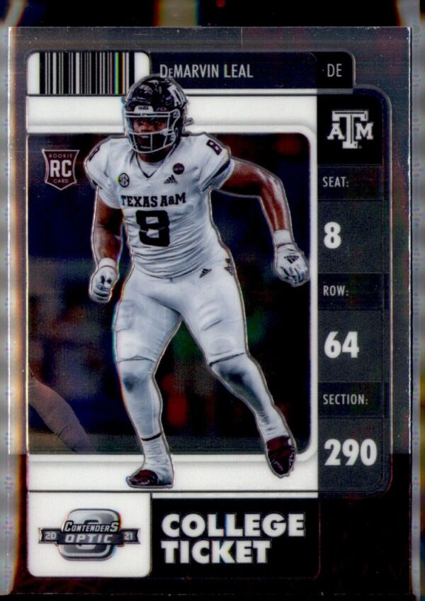 2022 Panini Chronicles Draft Picks #34 DeMarvin Leal Contenders Optic