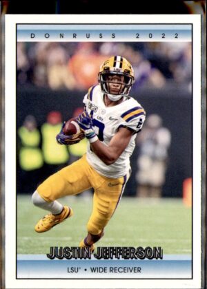 2022 Panini Chronicles Draft Picks #11 Justin Jefferson Donruss Retro