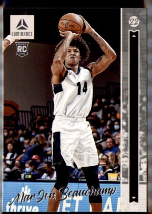 2022 Panini Chronicles Draft Picks #19 MarJon Beauchamp Luminance Bronze