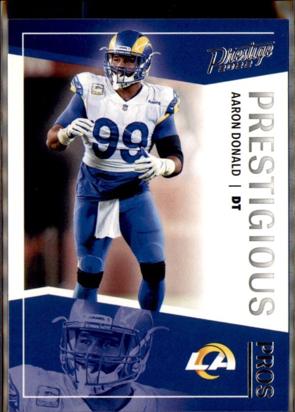 2022 Panini Prestige #PP-14 Aaron Donald Prestigious Pros
