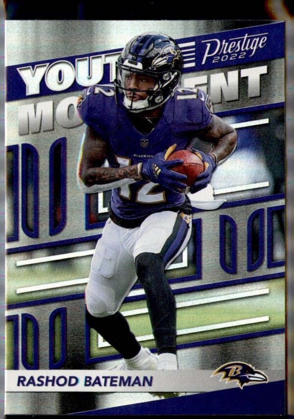 2022 Panini Prestige #YM-15 Rashod Bateman Youth Movement
