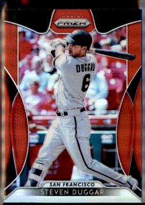 2019 Panini Prizm #52 Steven Duggar Red