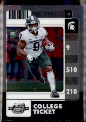 2022 Panini Chronicles Draft Picks #7 Kenneth Walker III Contenders Optic