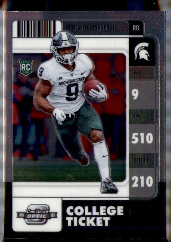 2022 Panini Chronicles Draft Picks #7 Kenneth Walker III Contenders Optic