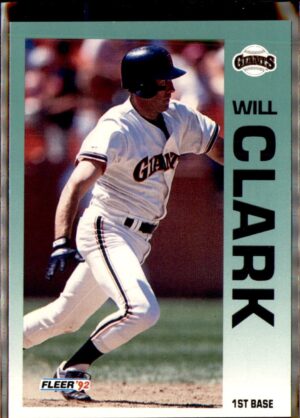1992 Fleer #631a Will Clark