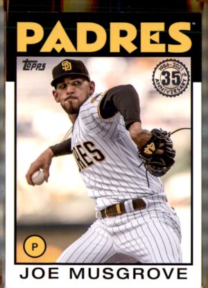 2021 Topps Update #86B-21 Joe Musgrove 1986 Topps Baseball 35th Anniversary