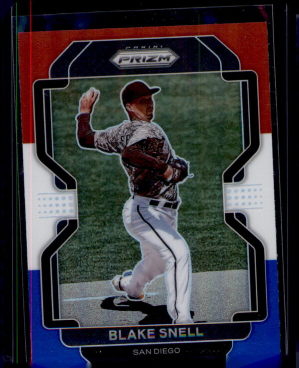 2022 Panini Prizm #171 Blake Snell Red/White/Blue Prizm